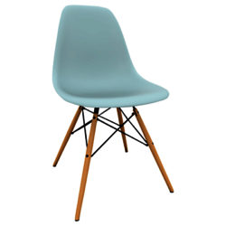 Vitra Eames DSW 43cm Side Chair Ice Grey / Light Maple
